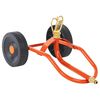 vidaXL Sprinkler-Schlitten mit R&auml;dern und Drehbarem Kopf Rot Stahl
