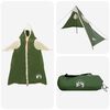 vidaXL 2-in-1 Regenponcho mit Kapuze Gr&uuml;n 262 x 126 x 130 cm