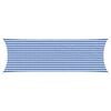 vidaXL Sonnensegel Blau und Wei&szlig; 2 x 6 m HDPE