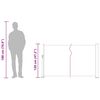 vidaXL Ausziehbare Seitenmarkise 120×500 cm Braun
