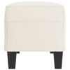 vidaXL Sitzbank Creme 100x35x41 cm Kunstleder