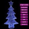 vidaXL Weihnachtsbaum mit 160 LEDs Blau 150 cm Acryl