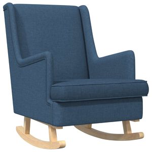 vidaXL Schaukelstuhl Blau 62 x 80 x 85 cm Stoff