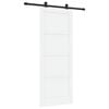 vidaXL Schiebet&uuml;r ORKDAL 83 x 211 cm Holzwerkstoff Wei&szlig; und Schwarz