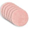 vidaXL Kissenbezug 6 stk. HEERLEN Rosa &Oslash; 60 cm Faux Kaninchenfell
