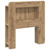 vidaXL Kopfteil-Schrank mit Speicher Artisan-Eiche Holzwerkstoff