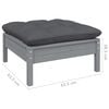 vidaXL 5-tlg. Garten-Lounge-Set mit Kissen Kiefer Massivholz