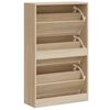 vidaXL Schuhschrank Sonoma-Eiche 63x24x103 cm Holzwerkstoff