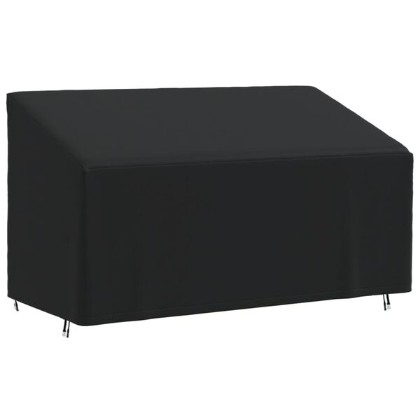 vidaXL Abdeckung f&uuml;r 3-Sitzer-Bank Schwarz 175x85x68/94 cm 420D Oxford