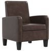 vidaXL Sessel Braun Kunstleder