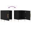 vidaXL Nachttisch Schwarz 40x40x50 cm Holzwerkstoff