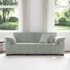 vidaXL 3-Sitzer-Sofa Hellgrau 220x77x82 cm Samt