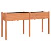 vidaXL Pflanzk&uuml;bel mit Einsatz Braun 161x45x76 cm Massivholz Tanne