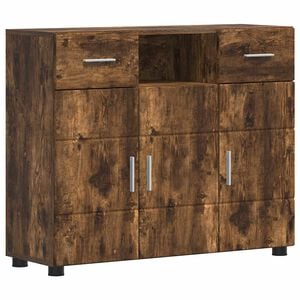 vidaXL Holzschrank Ger&auml;ucherte Eiche Holzwerkstoff