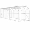 vidaXL H&uuml;hnerstall gegen die Wand Silber 600 x 150 x 215 cm