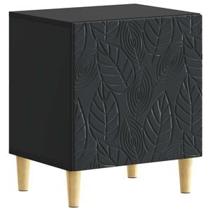vidaXL Nachttisch Schwarz 43 x 34,5 x 50 cm Holzwerkstoff