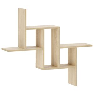 vidaXL Wandregal Sonoma-Eiche 87 x 17 x 75 cm Holzwerkstoff