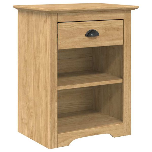 vidaXL Nachttisch BODO Honigbraun 53 x 38,5 x 67 cm Holzwerkstoff