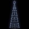vidaXL LED-Weihnachtsbaum mit 390 LEDs Kaltweiß 250 cm Eisen