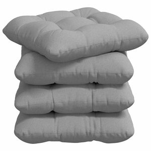 vidaXL Sitzkissen 4 stk. Stoff Wolkengrau 40 x 40 x 12 cm