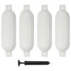 vidaXL Bootsfender 4 Stk. Wei&szlig; 51 x 14 cm PVC
