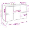 vidaXL Badschrank Betongrau 80x33x60 cm Holzwerkstoff