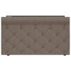 vidaXL Tagesbett USB Taupe Stoff 90x200 cm