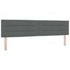 vidaXL Boxspringbett mit Matratze Dunkelgrau 200 x 200 cm Stoff