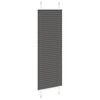 vidaXL Plissee Schwarz 40x100 cm Stoffbreite 39,4 cm Polyester