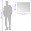 vidaXL Wandspiegel 80x60 cm Glas