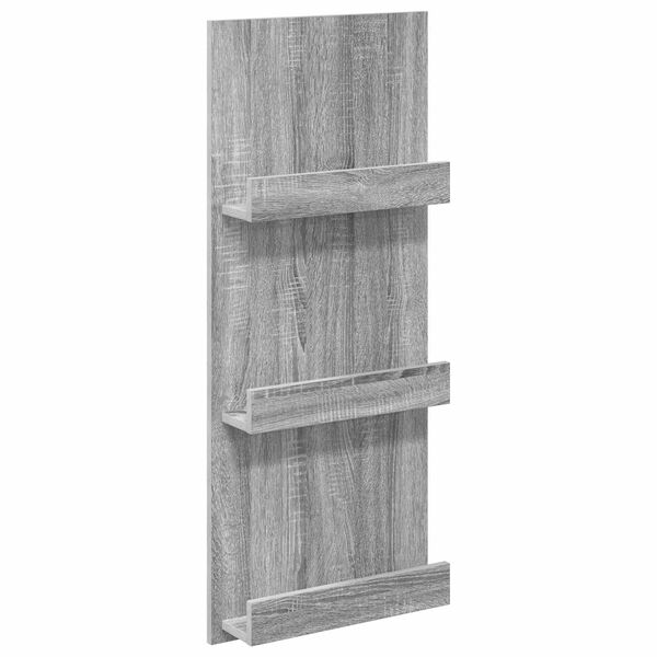vidaXL Magazinregal Graues Sonoma 43 x 11 x 102 cm Holzwerkstoff