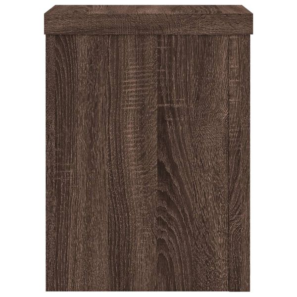 vidaXL Pflanzenst&auml;nder 2 Stk. Braun Eiche 15x15x20 cm Holzwerkstoff