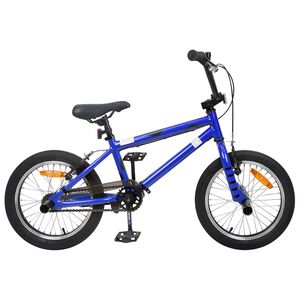 vidaXL BMX Rad 16 Zoll f&uuml;r 5-8 Jahre alt Dunkelblau