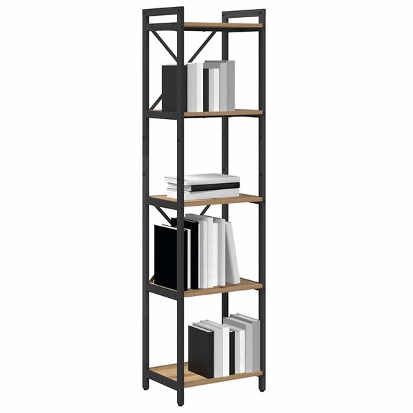 vidaXL B&uuml;cherregal Artisan-Eiche 40 x 30 x 155 cm Holzwerkstoff