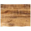 vidaXL Tischplatte 70x60x3,8 cm Baumkante Massivholz Raues Mangoholz