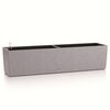 LECHUZA Blumenkasten BALCONERA Stone 80 ALL-IN-ONE Grau