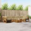 vidaXL Outdoor-Sofagarnitur mit Kissen 8 pcs Natur und Beige