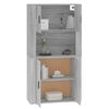 vidaXL Highboard Grau Sonoma Holzwerkstoff