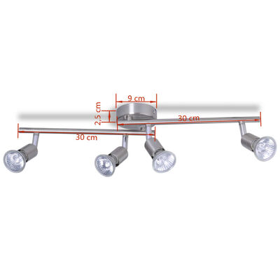 4-HALOGEN Deckenleuchte Strahler Spotsystem Decken Lampe Spot