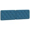vidaXL Bett mit Matratze Blau 160x200 cm Samt