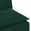 vidaXL Modulares Sofa Mittelmodul mit Kissen Dunkelgr&uuml;n 100 cm