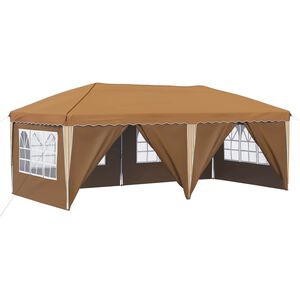 vidaXL Pop-up Partyzelt 575 x 288 x 245 cm Beige