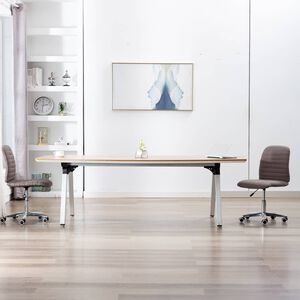 vidaXL Esszimmerst&uuml;hle 2 Stk. Taupe Stoff