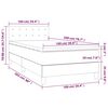 vidaXL Boxspringbett mit Matratze Dunkelgr&uuml;n 100x200 cm Samt