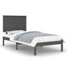 vidaXL Massivholzbett Grau Kiefer 90x200 cm