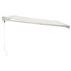 vidaXL Markise Einziehbar Creme 4x3 m Stoff und Aluminium