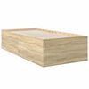 vidaXL Bettgestell Sonoma-Eiche 90x200 cm Holzwerkstoff