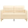 vidaXL 2-Sitzer-Sofa Creme 140 cm Stoff