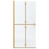 vidaXL Walk-In Duschwand Gold 90 x 6.5 x 190 cm