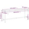 vidaXL Werkbankgestell Mattschwarz und Mattrot 210x50x79 cm Metall